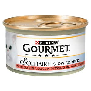 Gourmet Solitaire Duck in Sauce Cat Food 85g x 12