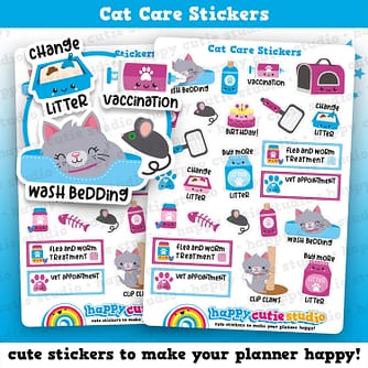 cat stickers for deworming