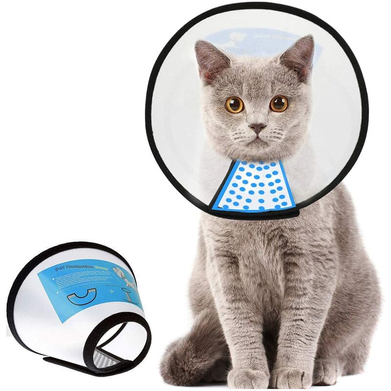 Thsinde - Cat cone adjustable pet cone pet recovery collar co.ukfortable pet cone collar anti-bite wound healing after surgery safe and practical