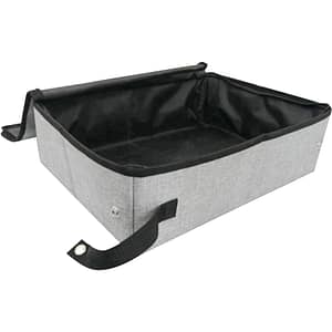 Asupermall - Travel Cat Litter Box Portable Cat Litter Box with Lid Collapsible Waterproof for Outdoor Travel,model: S