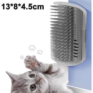 1Pack Cat Grooming Brush, Cat Face Scratcher, Wall Corner Groomers Soft Grooming Brush Cat Massage Combs for Short Long Fur Cats, Softer Massager Toy