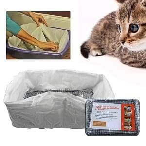 cat beds & furniture 10pcs/lot reusable mat pad bed feces filter hands cats sifting tray liners elastic kitten hygienic litter box