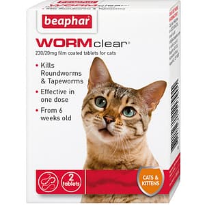 Beaphar WORMclear Cat Worming Tablets 2 Tablets
