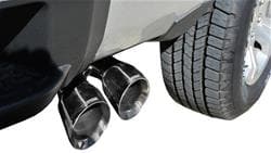 14848 Crew Cab & Short Bed Cat-Back Exhaust System with Dual Side Exit, Polished