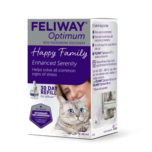 Feliway Optimum Cat Calming Diffuser Refill 48ml
