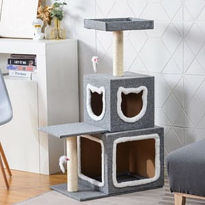106cm Cat Tower Activity Centre with Sisal Scratching Posts